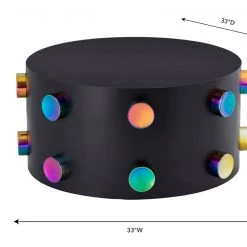 TOV Rockstar Black Coffee Table Living Room