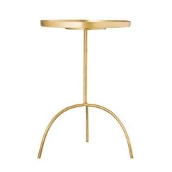 TOV Enamel Black And Green Accent Table Living Room