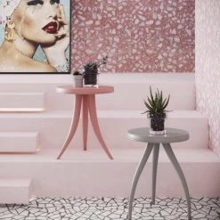 TOV Sia Textured Side Table Living Room