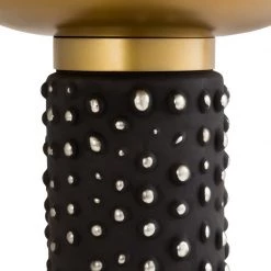 TOV Blaze Glass And Brass Side Table