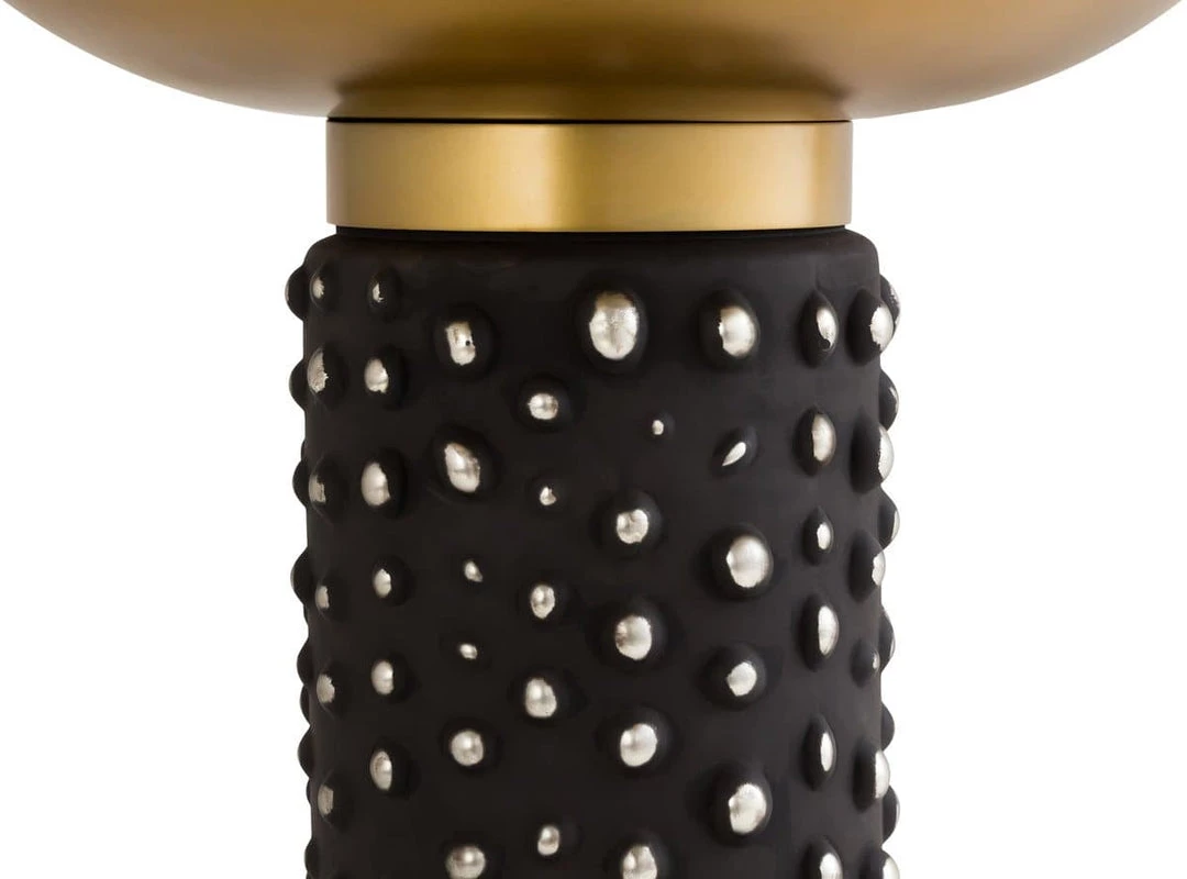 TOV Blaze Glass And Brass Side Table