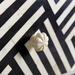 TOV Bone Inlay Side Table Living Room