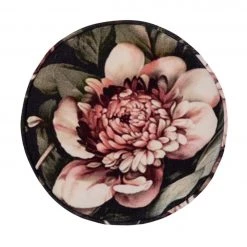TOV Bedroom Floral Velvet Pouf