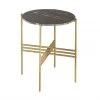 TOV Cress Black Marble Side Table Living Room