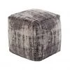 TOV Bedroom Chenille Cotton Jacquard Pouf