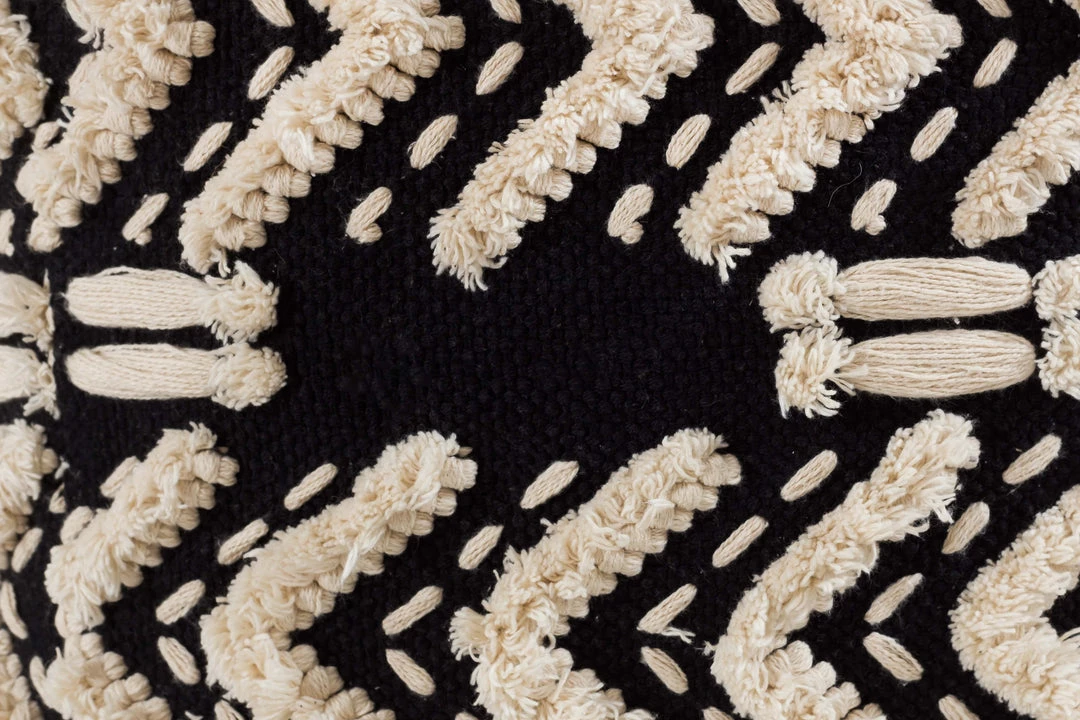 TOV Mariel Cotton Pouf Bedroom