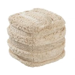TOV Yorba Cotton Pouf Bedroom