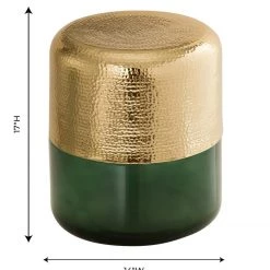TOV Bohemia Green Steel Stool