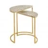 TOV Crete White Terrazzo Nesting Tables