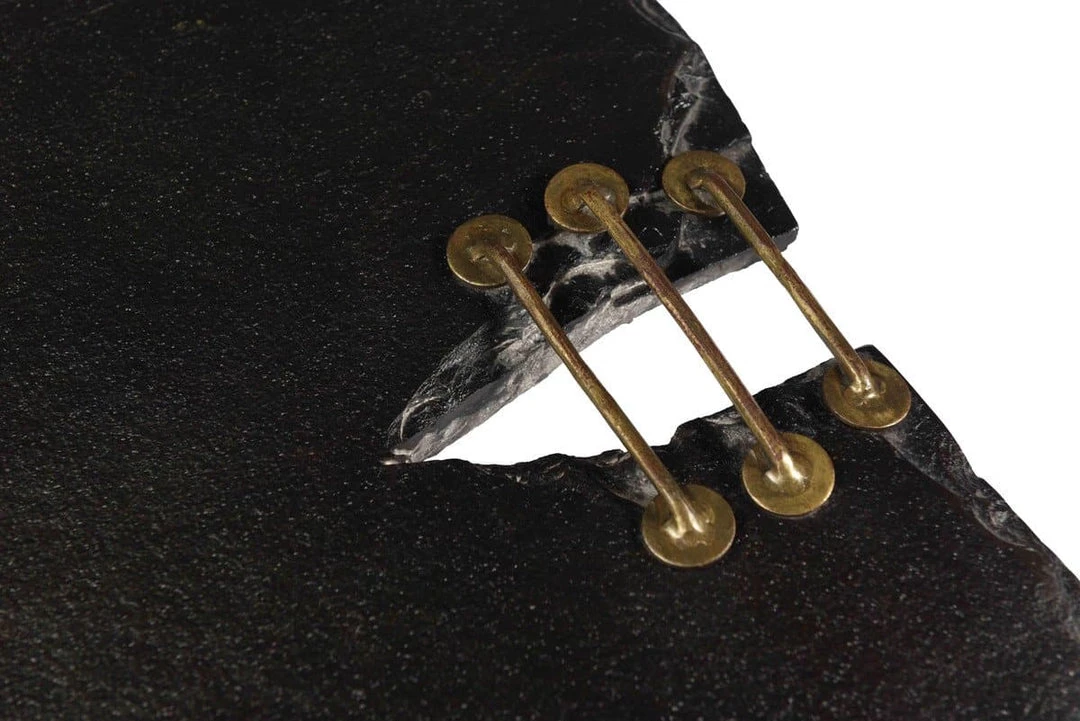 TOV Living Room Serra Black Stone Cocktail Table