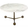 TOV Orbital White Marble Cocktail Table