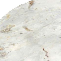 TOV Orbital White Marble Cocktail Table