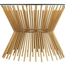 TOV Living Room Grace Glass Coffee Table