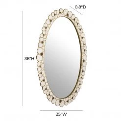 TOV Home Decor Flor Hand Painted Mirror