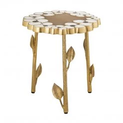 TOV Flor Hand Painted Side Table Living Room