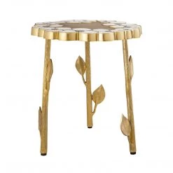 TOV Flor Hand Painted Side Table Living Room