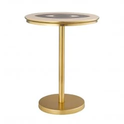 TOV Eye Hand Painted Side Table Living Room