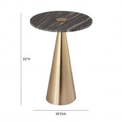 TOV Addyson Marble Side Table Living Room
