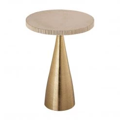 TOV Living Room Celeste Ribbed Side Table