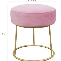 TOV Nina Velvet Stool Bedroom