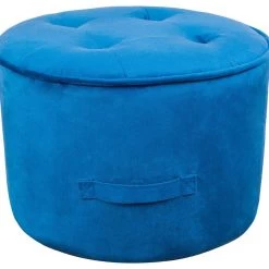 TOV Luna Velvet Ottoman