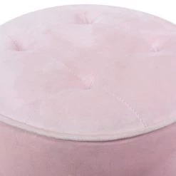 TOV Luna Velvet Ottoman
