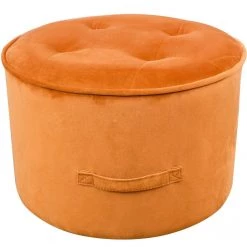 TOV Luna Velvet Ottoman