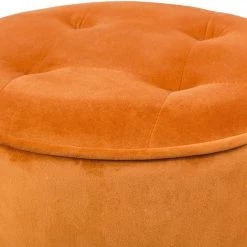 TOV Luna Velvet Ottoman