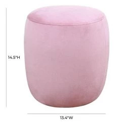 TOV Willow Velvet Ottoman Bedroom