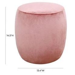 TOV Willow Velvet Ottoman Bedroom