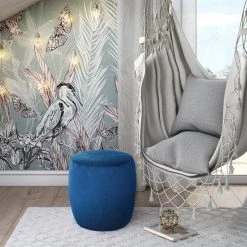 TOV Willow Velvet Ottoman Bedroom