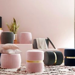 TOV Pri Velvet Ottoman Bedroom