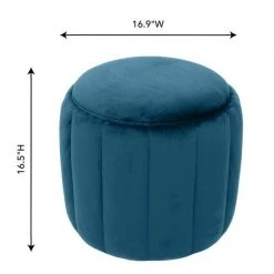 TOV Ives Velvet Ottoman Bedroom