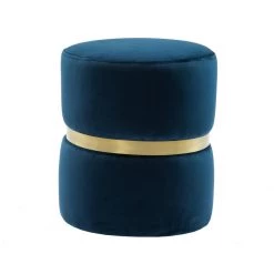 TOV Bedroom Yamma Velvet Ottoman