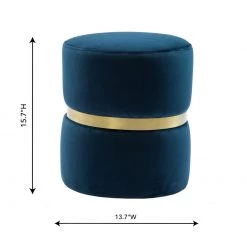 TOV Bedroom Yamma Velvet Ottoman