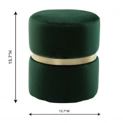 TOV Bedroom Yamma Velvet Ottoman