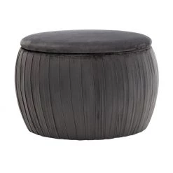 TOV Fleur Velvet Storage Ottoman Bedroom