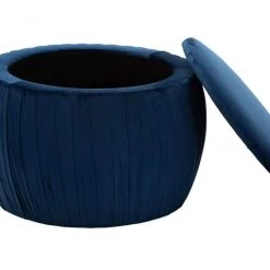 TOV Fleur Velvet Storage Ottoman Bedroom