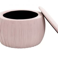 TOV Fleur Velvet Storage Ottoman Bedroom