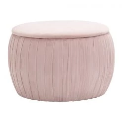 TOV Fleur Velvet Storage Ottoman Bedroom
