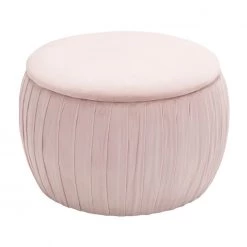 TOV Fleur Velvet Storage Ottoman Bedroom