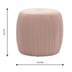 TOV Sommer Velvet Ottoman