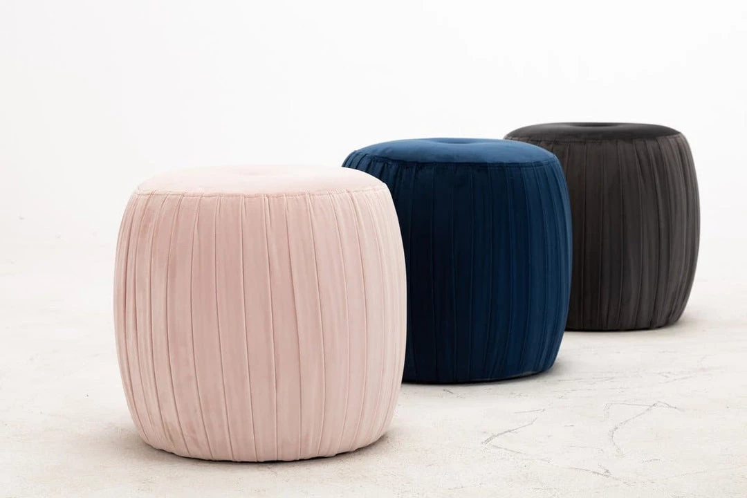 TOV Sommer Velvet Ottoman