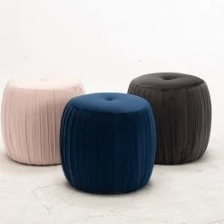 TOV Sommer Velvet Ottoman