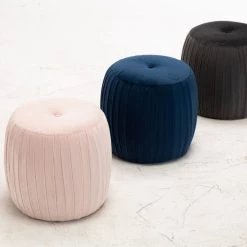 TOV Sommer Velvet Ottoman