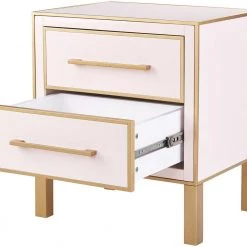TOV Emily Pink Lacquer Side Table