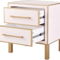 TOV Emily Pink Lacquer Side Table
