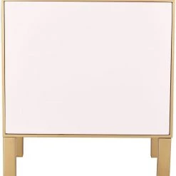 TOV Emily Pink Lacquer Side Table