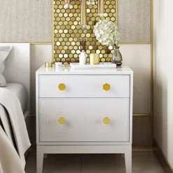 TOV Mila Lacquer Side Table Living Room