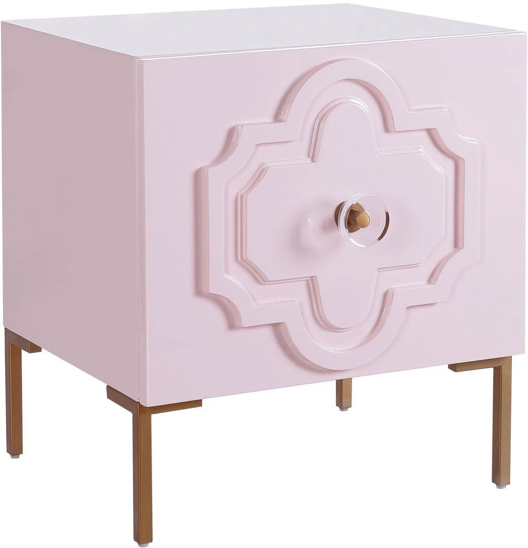 TOV Anna Lacquer Side Table Living Room